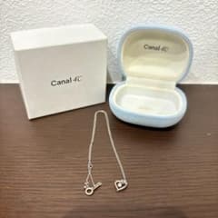 Canal 4℃ カナル4℃ ハート ネックレス シルバー ストーン 専用ケースのサムネイル