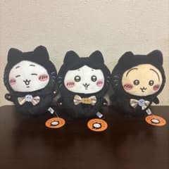 【3点セット売】ちいかわ　黒猫のぬいぐるみ　プライズのサムネイル