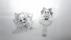 ♡萌え絵♡ 手描きイラスト カード