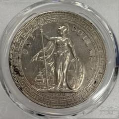 1900-B イギリス 貿易銀　ブリタニア立像 貿易銀大型銀貨 PCGS認証 1900-B イギリス貿易銀 ブリタニア立像大型貿易銀貨 PCGS認証 - メルカリ