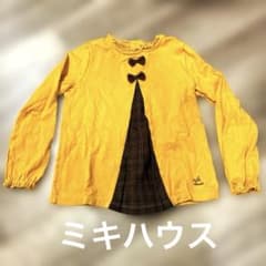 miki house 長袖カットソー イエロー 130のサムネイル