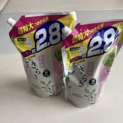 さらさ柔軟剤⭐︎2.8倍×2個詰め替え用のサムネイル