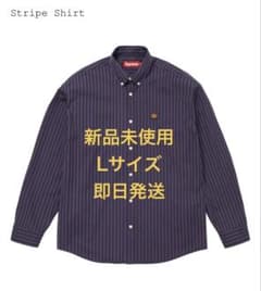 トップス Supreme 26SS Stripe Shirt Black L 新品未使用26ss Supreme Stripe Shirt purple L - メルカリ