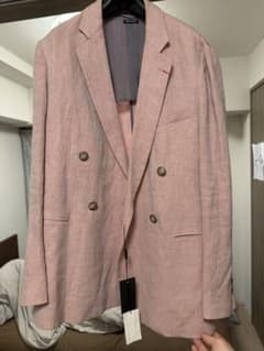 Giorgio Armani ピンク ダブルブレストジャケット - メルカリ