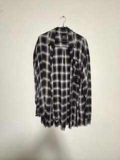 HARE チェック ダメージ加工 シャツ 長袖のサムネイル