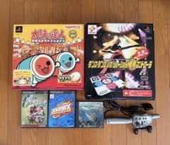 PS2太鼓の達人タタコン同梱版 PS ダンレボセットPSバスランディング2セットのサムネイル