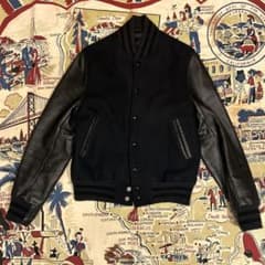 希少！GB SPORTS レザースタジャン ダークネイビー USA製 - メルカリ