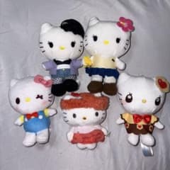 T*i様 ハローキティ ぬいぐるみ マスコット 5点セットのサムネイル