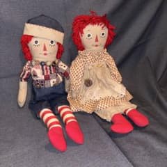 Raggedy Ann & Andy 人形 2体セットのサムネイル