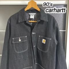 g*g様 希少90'sカーハート カバーオール　黒L チョアコート古着 ヴィンテ g*g様 希少90'sカーハート カバーオール 黒L チョアコート古着
