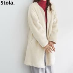 新品【Stola.】 ボアキルティングコート ノーカラーコート 38 - メルカリ