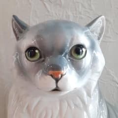 値下げ 猫 オブジェ 置物 陶器製 アンティーク イタリア Demain ドマン 値下げ 猫 オブジェ 置物 陶器製 アンティーク イタリア Demain ドマン