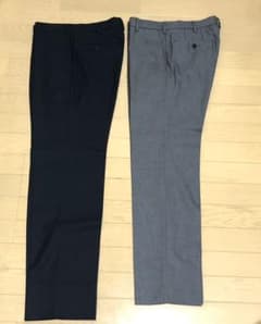 ユニクロ　グレー＆ネイビー　パンツセットのサムネイル