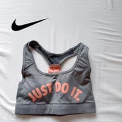 Nike】Dri-FIT スポーツブラ XS グレー/オレンジ - メルカリ