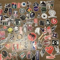 ストリートブランド ロゴステッカー 大量セットのサムネイル