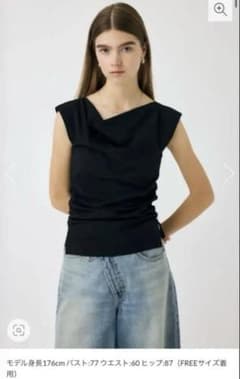 moussy cowl neck ノースリーブ トップス FREEサイズ - メルカリ