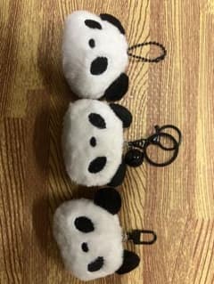 パンダ ぬいぐるみ マスコット 3点セットのサムネイル