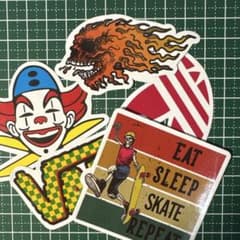 ヴィンテージ スケートステッカーセット スケートボード ステッカーセット - メルカリ