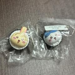 Chiikawa Kura Sushi Keychain Set of 2: Rabbit and Calico Cat Figure