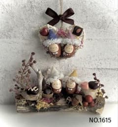 どんぐりアート♡節分＆バレンタイン　5点♡ バレンタインミニ♡オーナメントと置物⭐︎どんぐりアート - メルカリ