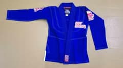 【新品 M0】ISAMI スクラッチ柔術着 青 イサミ キッズ 子供用