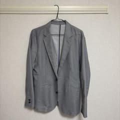 グレー チェック柄 ビジネスジャケットのサムネイル