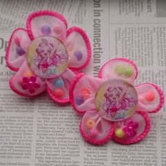 《500円》２個セット ビーズ入お花ヘアゴムHUGっとプリキュア キュアエールのサムネイル