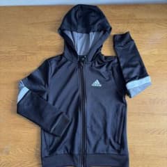 最終価格！adidas アディダス パーカー ジップアップ ブラックのサムネイル