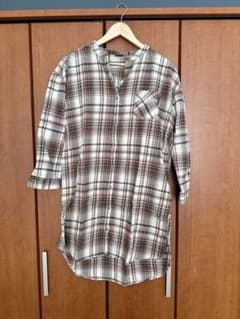 OUTDOOR PRODUCTS 長袖シャツ ブラウン系チェックのサムネイル