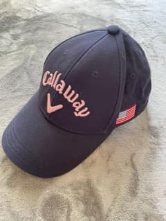 Callaway レディース ゴルフキャップ ネイビー✖️ピンク　キャロウェイのサムネイル
