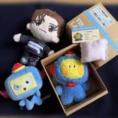 treasure アサヒ　缶バッジ　ケース　hikunぬいぐるみバッジ　セット TREASURE アサヒ TRUZ HIKUN まとめ売り - メルカリ