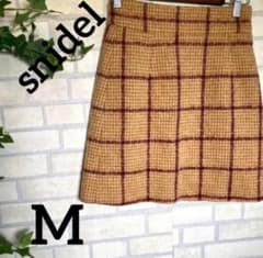 【snidel】スナイデル スカート M タイト ウール ツイードチェック 美品