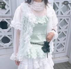 pinkhouse ピンクハウス ダイヤチュチュチュール使いブラウス 白 pinkhouse ピンクハウス ダイヤチュチュチュール使いブラウス 白