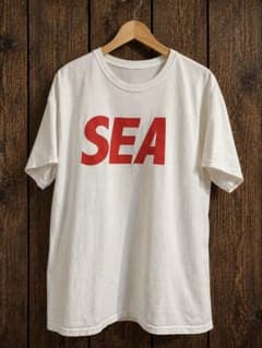 WIND AND SEA Tシャツ ホワイト レッドオーバーサイズXL - メルカリ