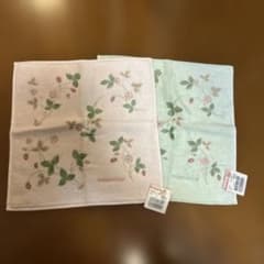 WEDGWOOD ストロベリー刺繍ハンカチ2枚セットのサムネイル