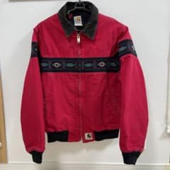 Carhartt J77 Santa Fe Jacket RED USA製 Vintage 1980s Carhartt Red Santa Fe Work Jacket / Workwear / Quilt