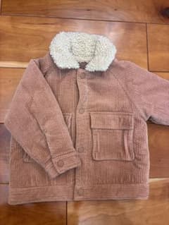ZARA コーデュロイ ボア襟 アウターのサムネイル