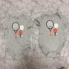 Baby Gap テニスデザインロンパース 2枚セット　双子のサムネイル