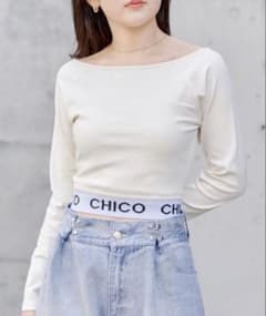 chico 裾ロゴオフショルロンTのサムネイル