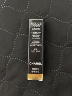 新品未使用 CHANEL ルージュ ココ ボーム 916 フローティ コーラルのサムネイル