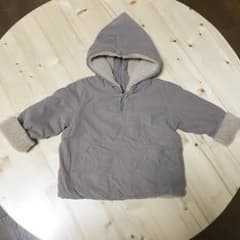 menina  ボアフーディコート milktea beige 3-4yのサムネイル