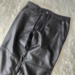【牛革】KADOYA レザーパンツ 黒 L カーゴパンツ 本革 ライダース カドヤ KADOYA カドヤレザーパンツ VMX-PANTS No.2261 K'S LEATHER