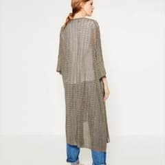 ザラ 完売品、今期 透かしロングコートのサムネイル