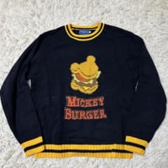 Disney ミッキーバーガー ニット セーター L 限定 美品 - メルカリ