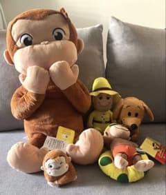おさるのジョージ ぬいぐるみ 5点セットのサムネイル