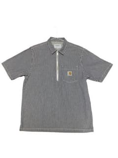 Carhartt WIP ストライプ 半袖シャツ M ジップのサムネイル