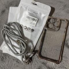 iPhone15pro 스마트 폰 케이스 소프트 케이스 실버 iPhone 케이스