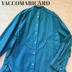 YACCOMARICARD ヤッコマリカルド ピンタックシャツ ブルーsize2 - メルカリ