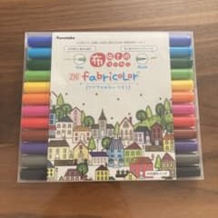 呉竹　水性ペン 布用 布書き ZIG ファブリカラー 12色のサムネイル