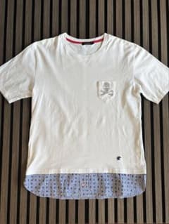 【大幅お値下げ】LOVELESS スカル刺繍 ポケットTシャツ ホワイトのサムネイル